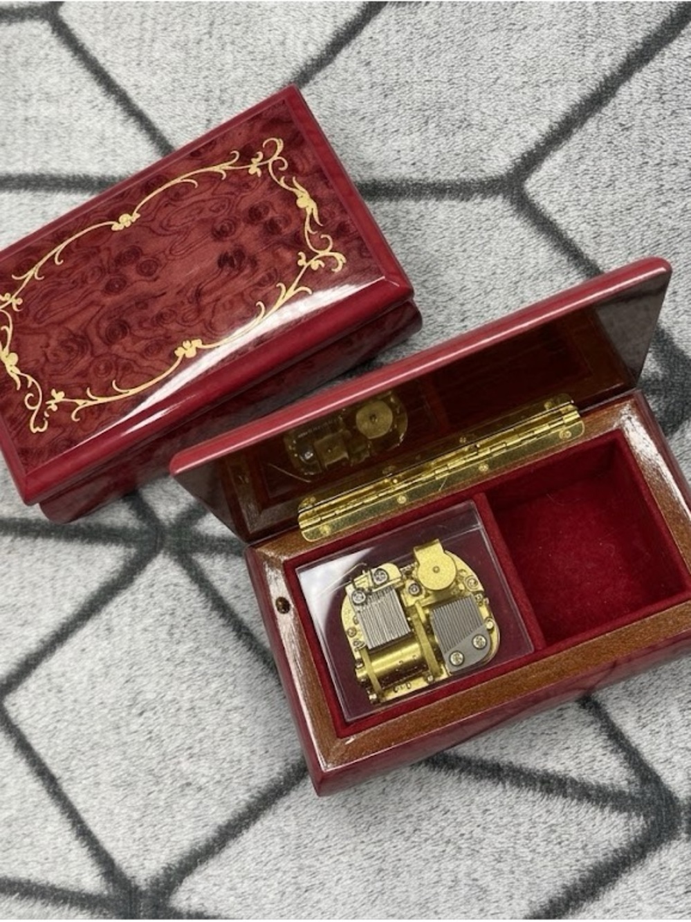 Italian Marquetry Music Jewelry Box Gangiula Sannursi Sorrento Isle of Capri